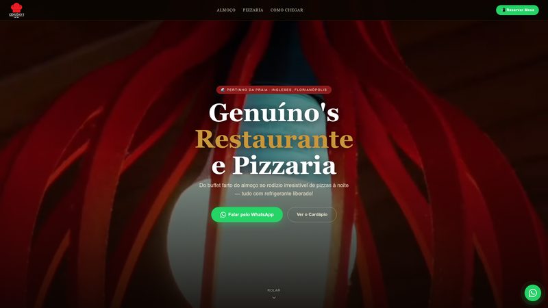 Site Genuíno Singleses — Restaurante e pizzaria